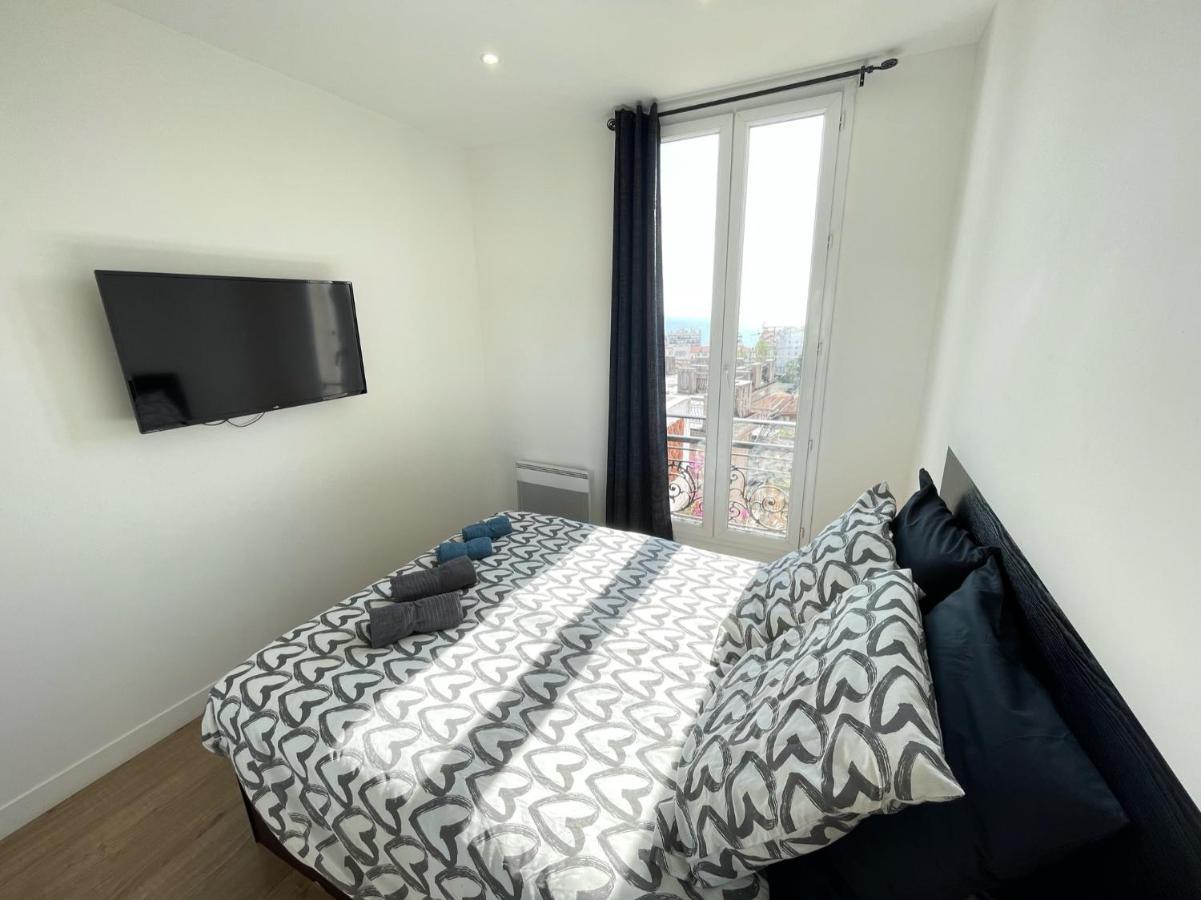 Nice Renting - Cambrai - Luxurious Sea View Terrasse - King Bed - Parking - Ac - Fully Equipped Экстерьер фото